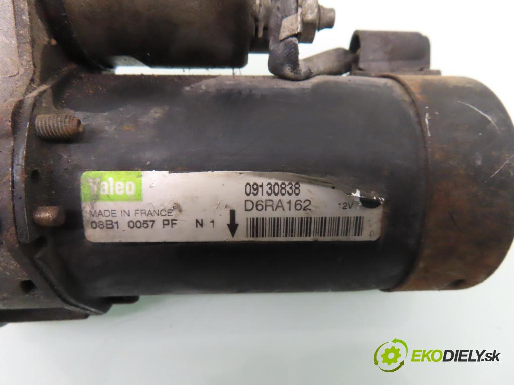 OPEL CORSA C (X01) HB 2001 55,00 1.2 16V 75 - Z 12 XE 1199,00 Štartér D6RA162 ; 09130838 (Štartér)