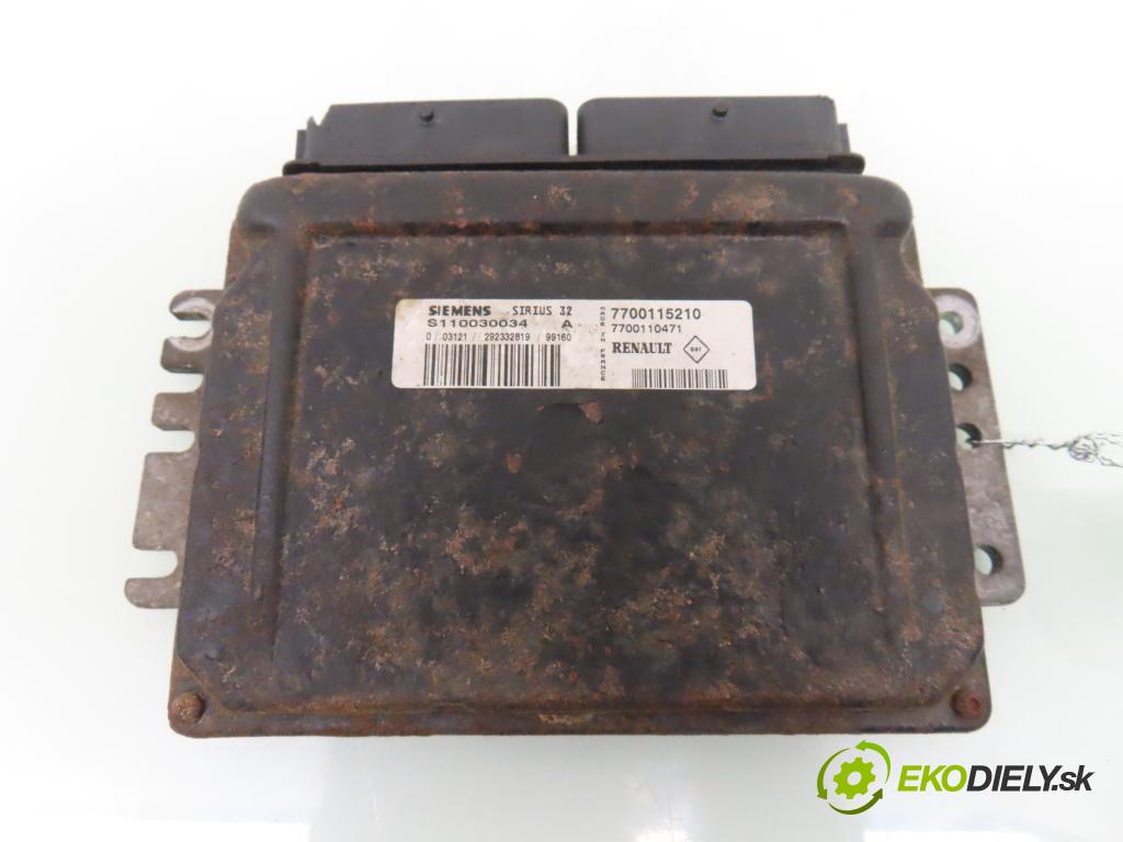 RENAULT MEGANE I (BA0/1_) COUPE 2002 79,00 1.6 16V 107 - K4M 708 1598,00 Riadiaca jednotka Motor S110030034A ; 7700115210