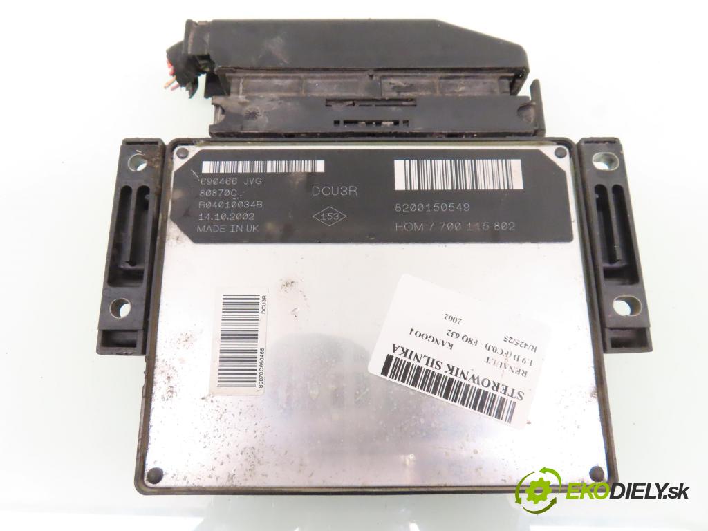 RENAULT KANGOO Express (FC0/1_) FURGON 2002 47,00 1.9 D (FC0J) - F8Q 632 1870,00 Riadiaca jednotka Motor R04010034B ; 8200150549 ; HOM7700115802