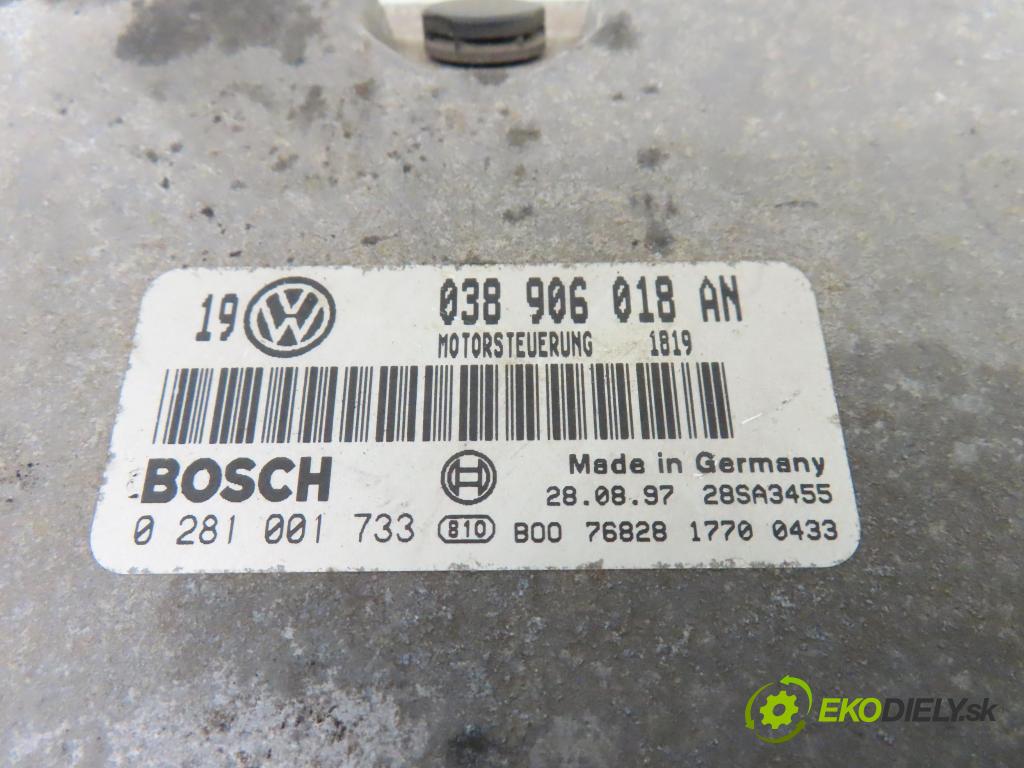 VW GOLF IV (1J1) HB 1997 66,00 1.9 TDI - AGR 1896,00 Riadiaca jednotka Motor 038906018AN ; 0281001733