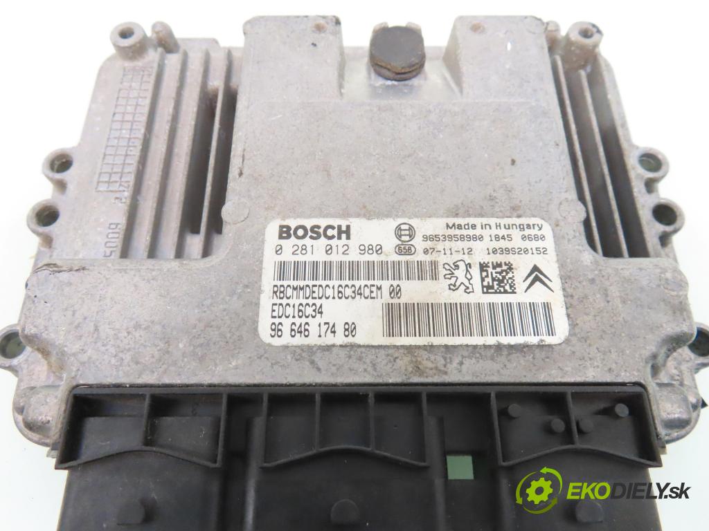CITROEN C4 Picasso I (UD_) MINIVAN 2007 80,00 1.6 HDi 16V 109 - 9HZ 1560,00 Riadiaca jednotka Motor 0281012980 ; 9664617480