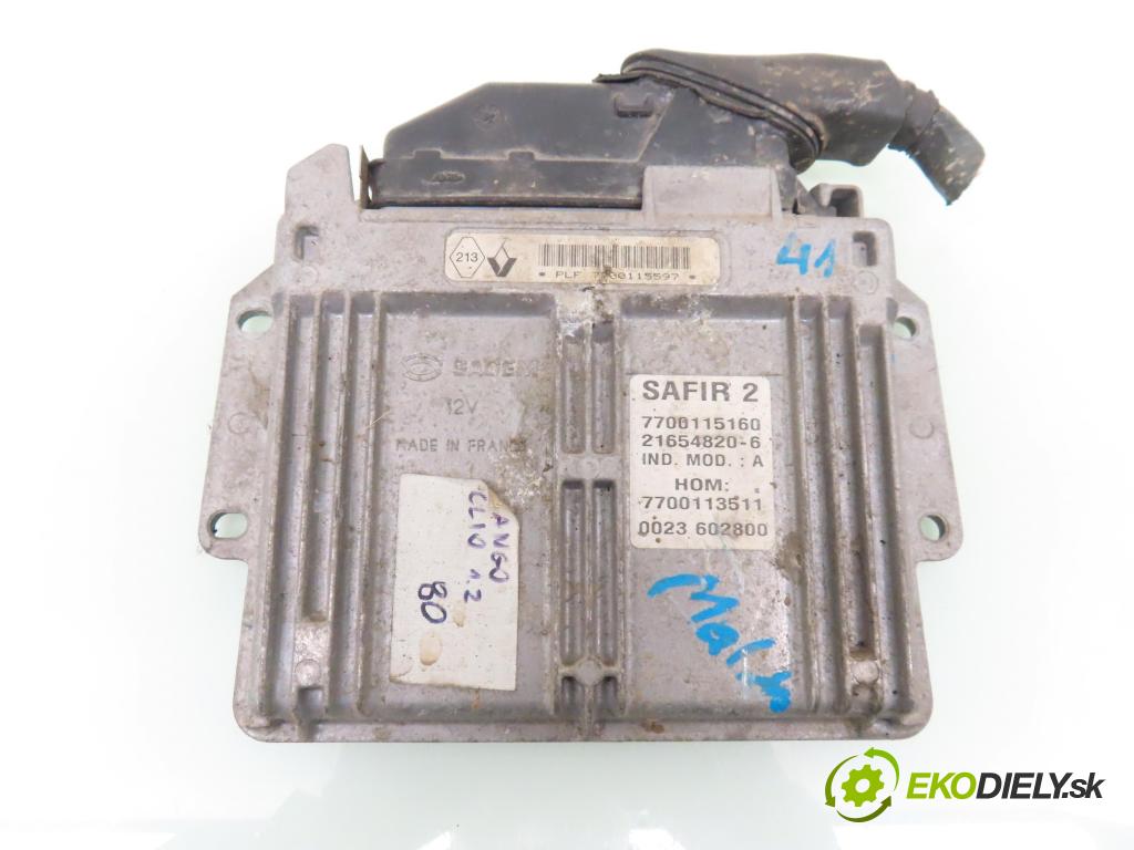 RENAULT CLIO II (BB_, CB_) HB 2000 43,00 1.2 8V 58 1149,00 Riadiaca jednotka Motor 7700115160