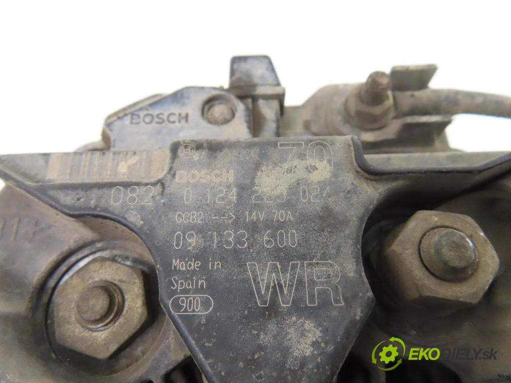 OPEL MERIVA A nadwozie wielkoprzestrzenne (MPV) (X03) MINIVAN 2003 74,00 1.6 16V - Z 16 XE 1598,00 Alternátor 0124225024 ; 09133600 (Alternátor)