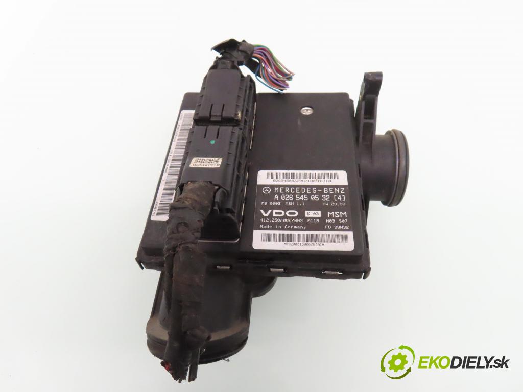 MERCEDES-BENZ KLASA A (W168) HB 1999 75,00 1.6 102 A 160 M 166.960 1598,00 Riadiaca jednotka Motor A0265450532 ; A1661402000