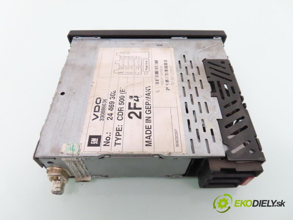 OPEL ASTRA G Kombi (T98) KOMBI 2002 55,00 1.7 DTI 16V - Y 17 DT 1686,00 RADIO CD 24469302 ; CDR500