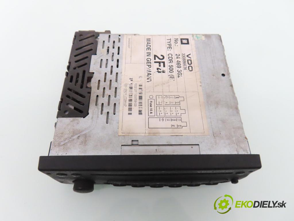 OPEL ASTRA G Kombi (T98) KOMBI 2002 55,00 1.7 DTI 16V - Y 17 DT 1686,00 RADIO CD 24469302 ; CDR500