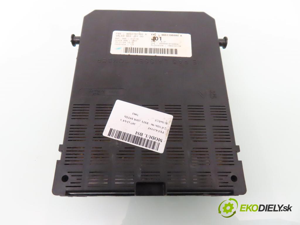 PEUGEOT 307 (3A/C) HB 2003 66,00 2.0 HDi 90 - RHY (DW10TD) 1997,00 MODUL BSI 9651196680A ; 9651197380A