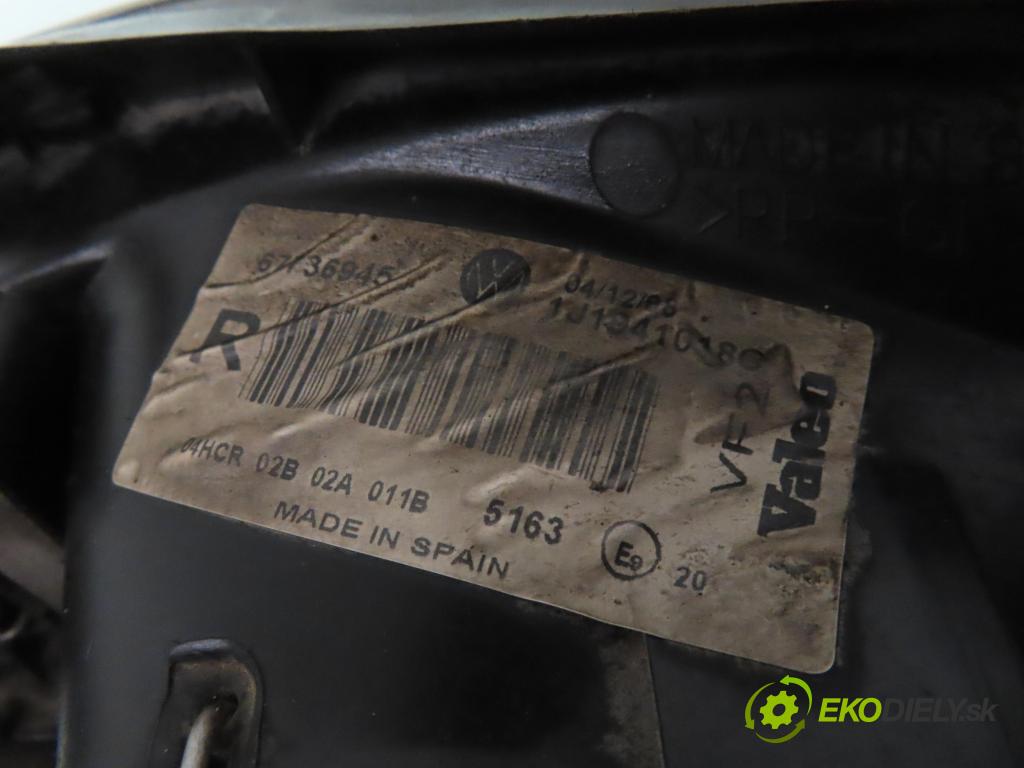 VW GOLF IV (1J1) HB 1997 74,00 1.6 - AKL 1595,00 Svetlo PP 1J1941018C ; 67736945