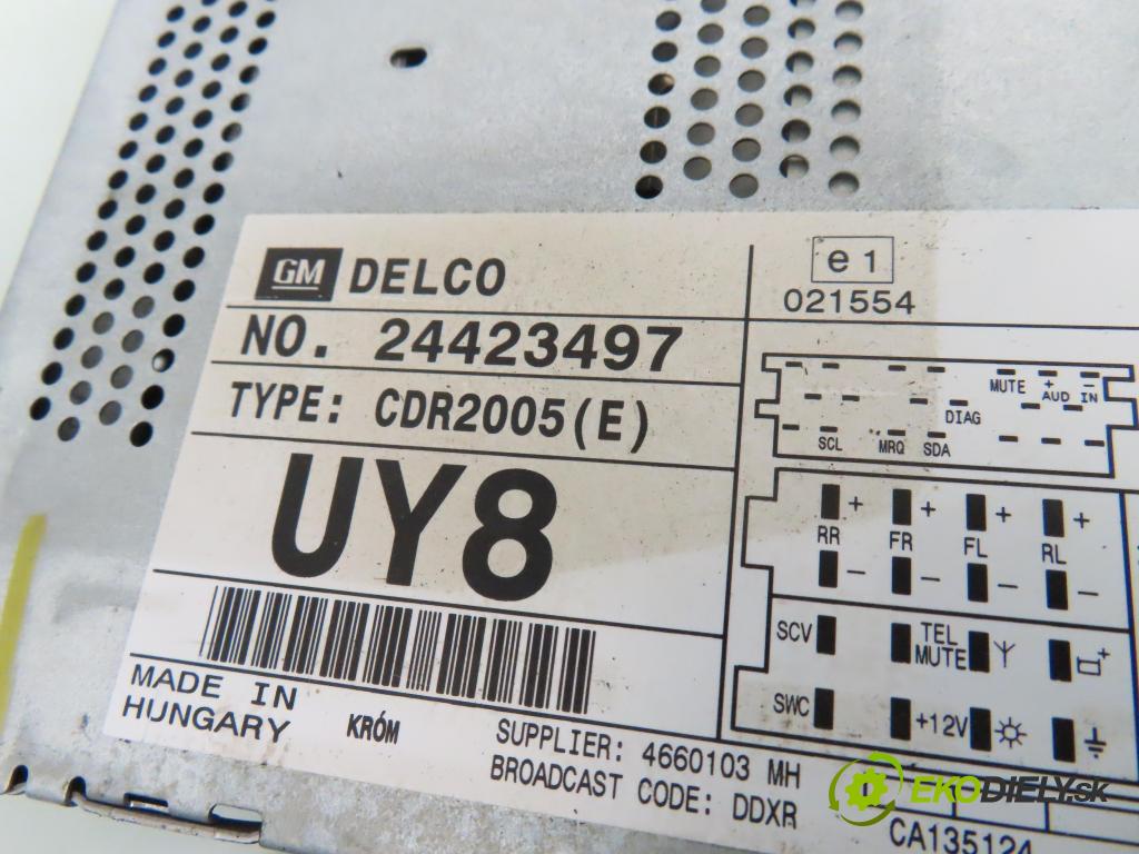 OPEL CORSA C (X01) HB 2001 55,00 1.2 16V 75 - Z 12 XE 1199,00 RADIO CD 24423497 ; CDR2005