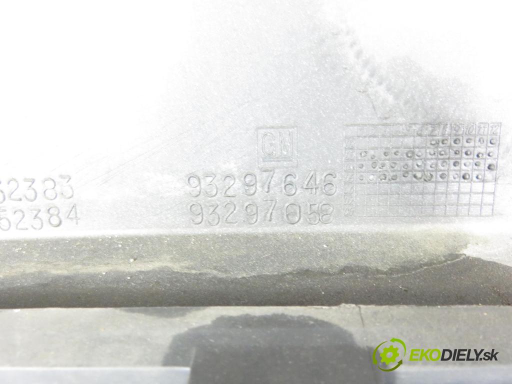 OPEL MERIVA A nadwozie wielkoprzestrzenne (MPV) (X03) MINIVAN 2005 74,00 1.6 16V - Z 16 XE 1598,00 nárazník přední část 93297646 ; 93297058