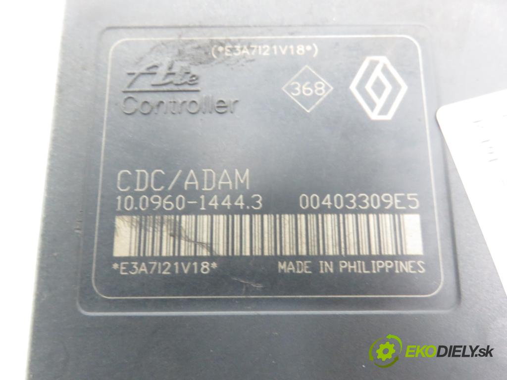 RENAULT ESPACE IV (JK0/1_) VAN 2005 85,00 1.9 dCi 116 - F9Q 820 1870,00 Pumpa ABS 10096014443 ; 8200808145 ; 10039929574 (Pumpa ABS)