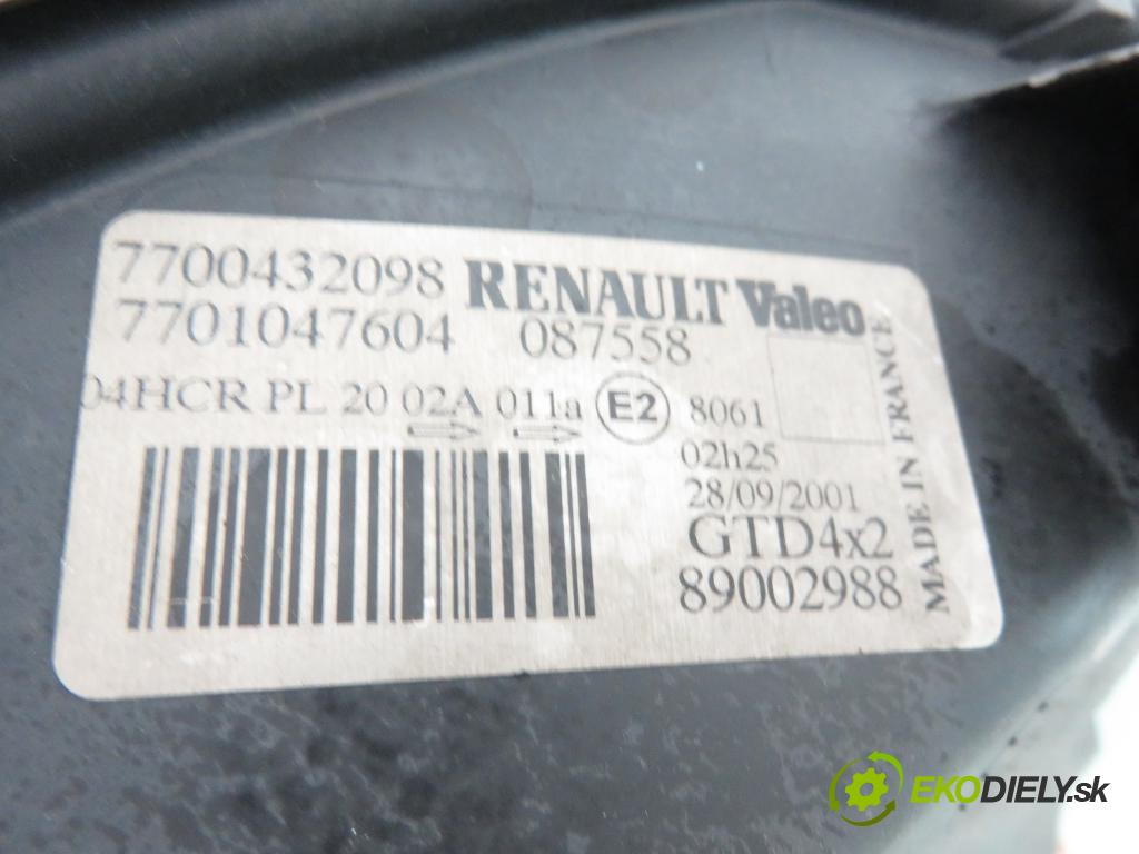 RENAULT SCENIC I (JA0/1_) MINIVAN 2003 59,00 1.9 dTi 80 - F9Q 744 1870,00 světlo LP 7700432098 ; 7701047604
