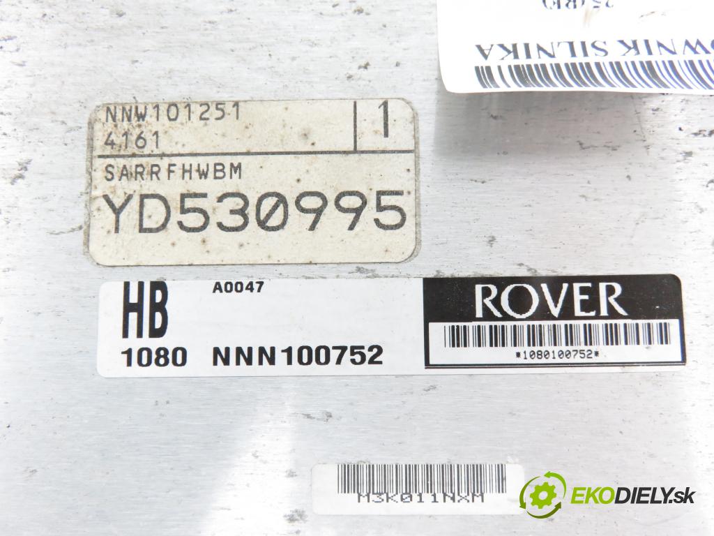 ROVER 25 (RF) HB 2001 76,00 1.4 16V - 14 K4F 1396,00 Riadiaca jednotka Motor NNW101251 ; NNN100752
