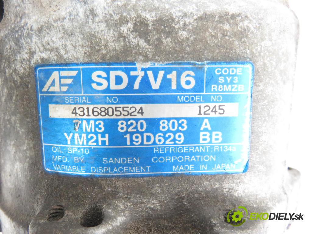 VW SHARAN (7M8, 7M9, 7M6) MINIVAN 2001 85,00 1.9 TDI PD 115 - AUY 1896,00 KOMPRESOR: klimatizace 7M3820803A ; 1245 (Kompresory)