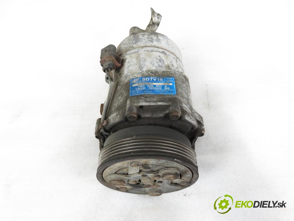 VW SHARAN (7M8, 7M9, 7M6) MINIVAN 2001 85,00 1.9 TDI PD 115 - AUY 1896,00 KOMPRESOR: klimatizace 7M3820803A ; 1245 (Kompresory)