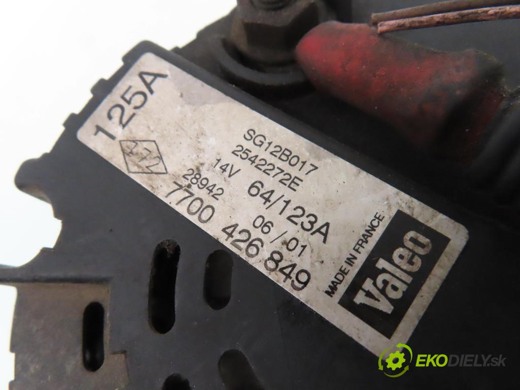 RENAULT ESPACE IV (JK0/1_) VAN 2005 85,00 1.9 dCi 116 - F9Q 820 1870,00 Alternátor 7700426849 (Alternátor)