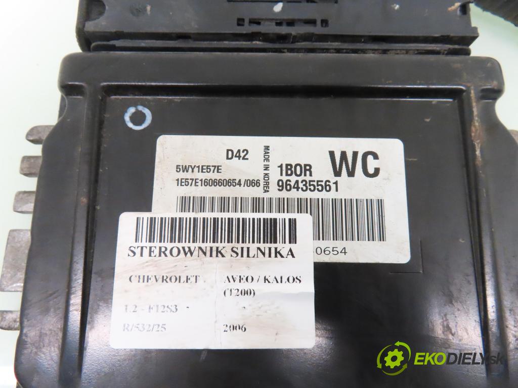 CHEVROLET AVEO / KALOS liftback (T200) HB 2006 53,00 1.2 - F12S3 1150,00 Riadiaca jednotka Motor 5WY1E57E ; 96435561