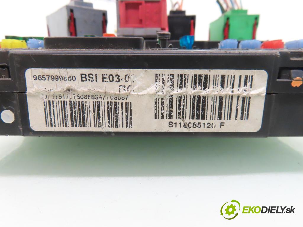 PEUGEOT PARTNER Skrzynia (5_, G_) FURGON 2006 66,00 2.0 HDi - RHY (DW10TD) 1997,00 MODUL BSI S118085120F ; 9657999880