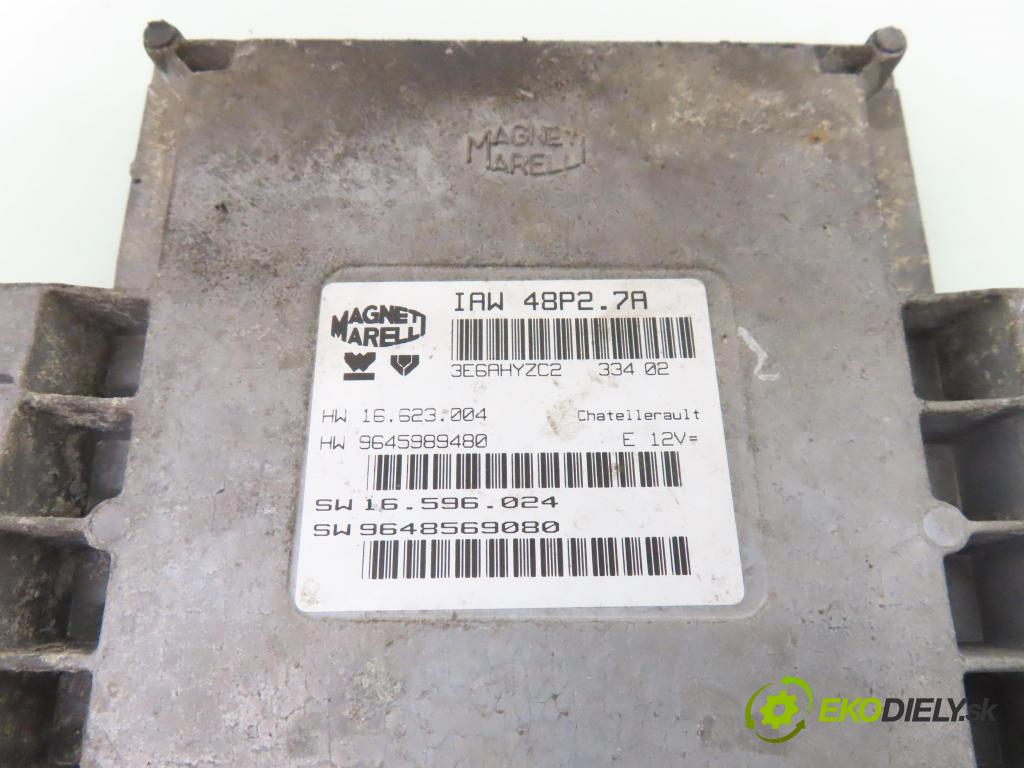 PEUGEOT 206 liftback (2A/C) HB 2003 44,00 1.1 60 - HFZ 1124,00 Riadiaca jednotka Motor IAW48P27A ; 9648569080