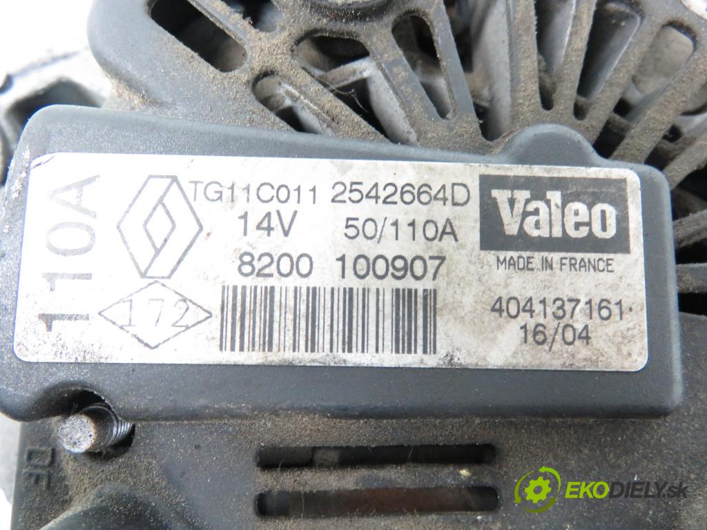 RENAULT SCENIC II (JM0/1_) MINIVAN 2004 83,00 1.6 (JM0C, JM0J, JM1B) - K4M 782 1598,00 Alternátor 8200100907 ; 2542664D (Alternátor)