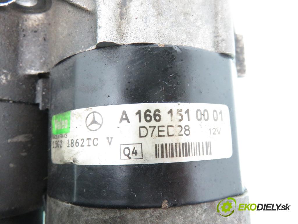 MERCEDES-BENZ KLASA A (W168) HB 2002 75,00 1.6 102 A 160  M 166.960 1598,00 startér A1661510001 (Startér)