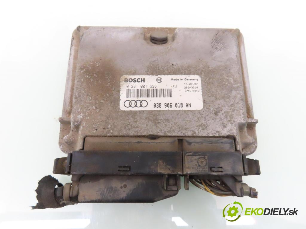 AUDI A3 (8L1) HB 1997 66,00 1.9 TDI - AGR 1896,00 Riadiaca jednotka Motor 038906018AH ; 0281001693