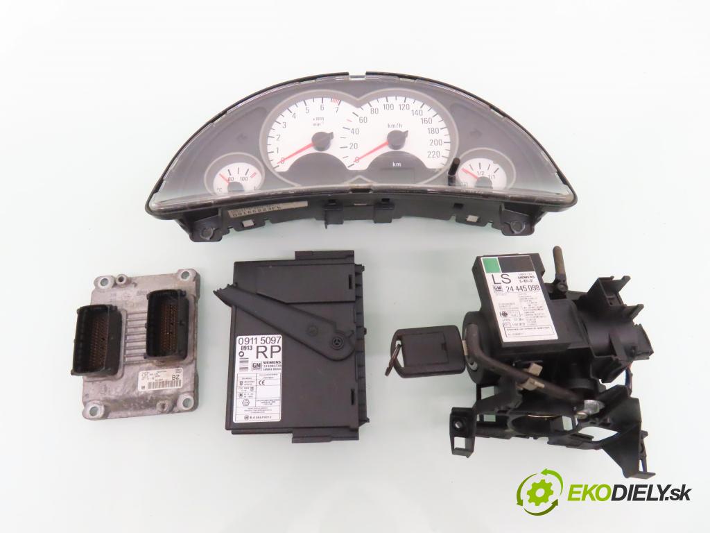 OPEL CORSA C (X01) HB 2001 55,00 1.2 16V 75 - Z 12 XE 1199,00 spinačka / imobilizéra IMMO / Riadiaca jednotka 0261206074 ; 09115112 ; 09166823FW