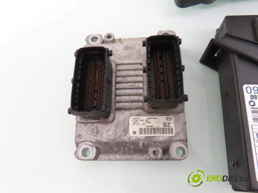 OPEL CORSA C (X01) HB 2001 55,00 1.2 16V 75 - Z 12 XE 1199,00 spinačka / imobilizéra IMMO / Riadiaca jednotka 0261206074 ; 09115112 ; 09166823FW