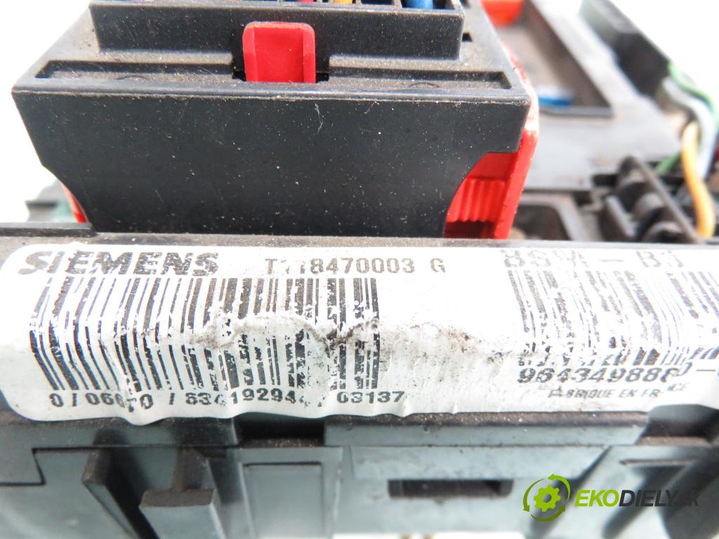 CITROEN C2 (JM_) HB 2004 52,00 1.4 HDi - 8HX (DV4TD) 1398,00 MODUL BSM 9643498880 ; T118470003G