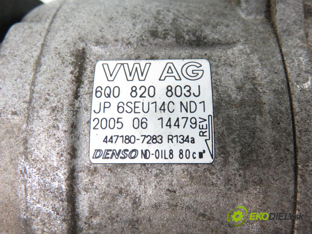 VW POLO (9N_) HB 2005 63,00 1.4 FSI - AXU 1390,00 KOMPRESOR: klimatizácie 6Q0820803J ; 4471807283 (Kompresor klimatizácie)