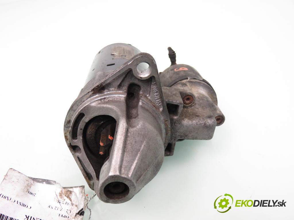 OPEL CORSA C (X01) HB 2001 55,00 1.2 16V 75 - Z 12 XE 1199,00 startér 90543872 ; 0986017123 (Startér)