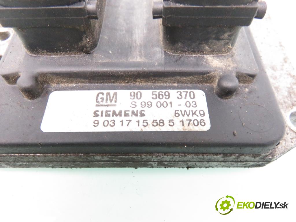 OPEL VECTRA B (J96) LIFTBACK 1999 85,00 1.8 i 16V ECOTEC  X 18 XE 1799,00 Riadiaca jednotka Motor 90569370 ; 5WK91706