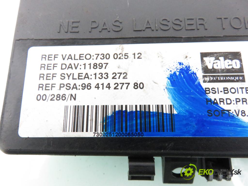 CITROEN XSARA PICASSO (N68) MINIVAN 2000 66,00 2.0 HDi 8V 90 - RHY 1997,00 MODUL BSI 9641427780 ; 73002512