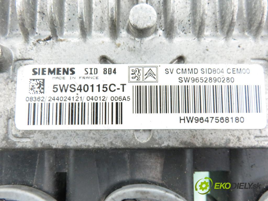 CITROEN C2 (JM_) HB 2004 52,00 1.4 HDi - 8HX (DV4TD) 1398,00 Riadiaca jednotka Motor 9647568180 ; 5WS40115CT