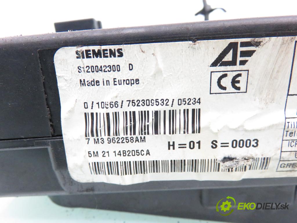 SEAT ALHAMBRA (7V8, 7V9) VAN 2005 85,00 2.0 i - ATM 1984,00 MODUL BSI 7M3962258AM ; S120042300D