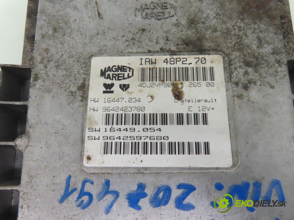 PEUGEOT 206 liftback (2A/C) HB 2003 44,00 1.1 60 - HFZ 1124,00 Riadiaca jednotka Motor IAW48P270