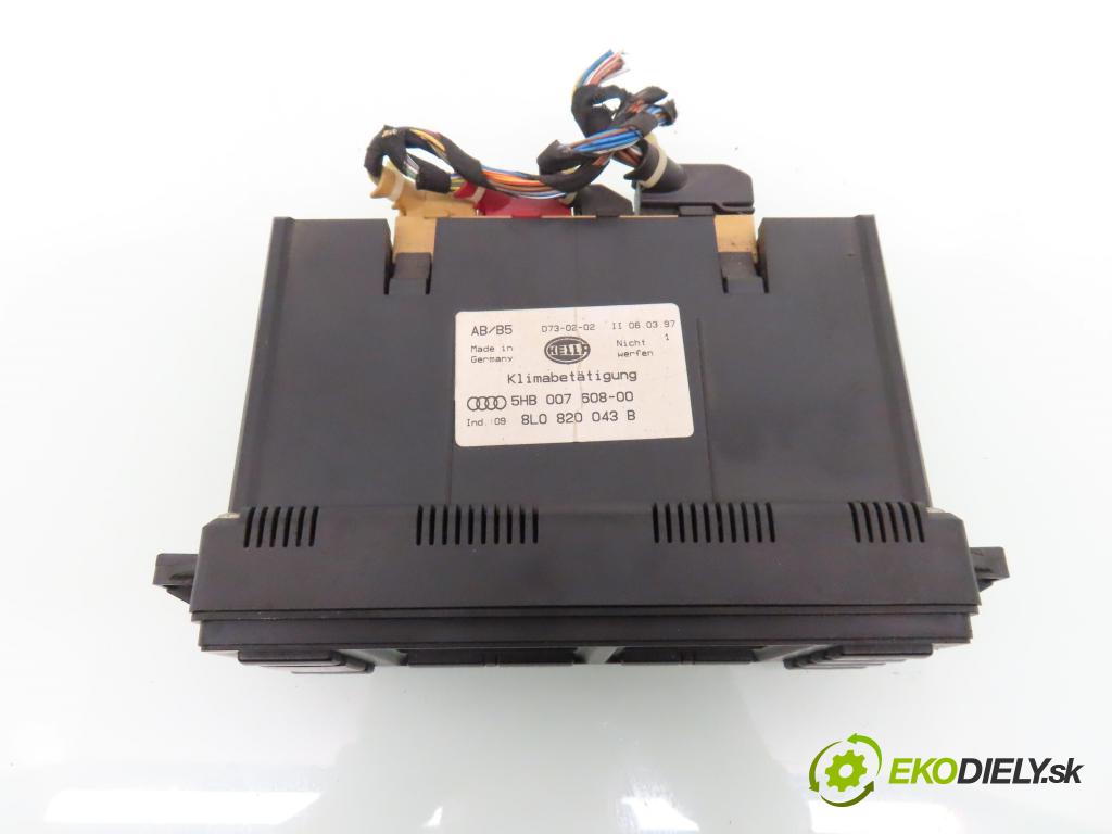 AUDI A3 (8L1) HB 1997 66,00 1.9 TDI - AGR 1896,00 Panel kúrenia KLIMATRONIK 8L0820043B ; 5HB00760800