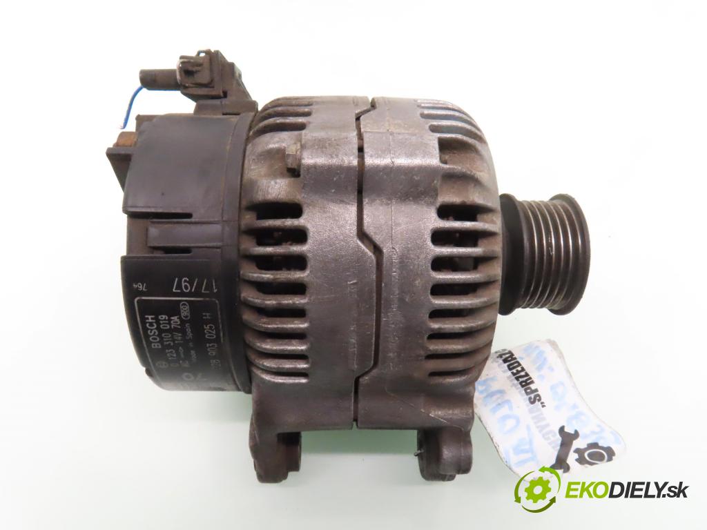 VW POLO (6N1) HB 1997 55,00 75 1.6 - AEE 1598,00 Alternátor 0123310019 ; 028903025H (Alternátor)