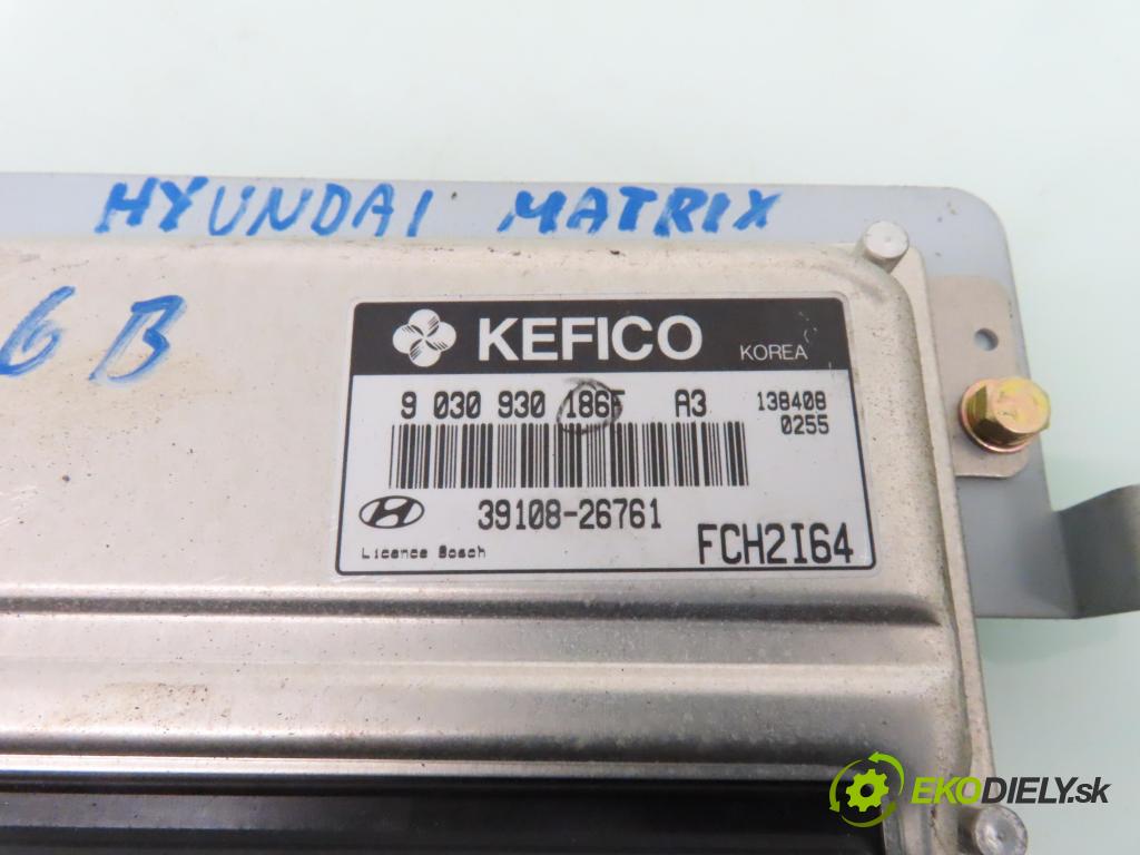 HYUNDAI MATRIX (FC) HB 2004 76,00 1.6 - G4ED-G 1599,00 Riadiaca jednotka Motor 9030930186F ; 3910826761