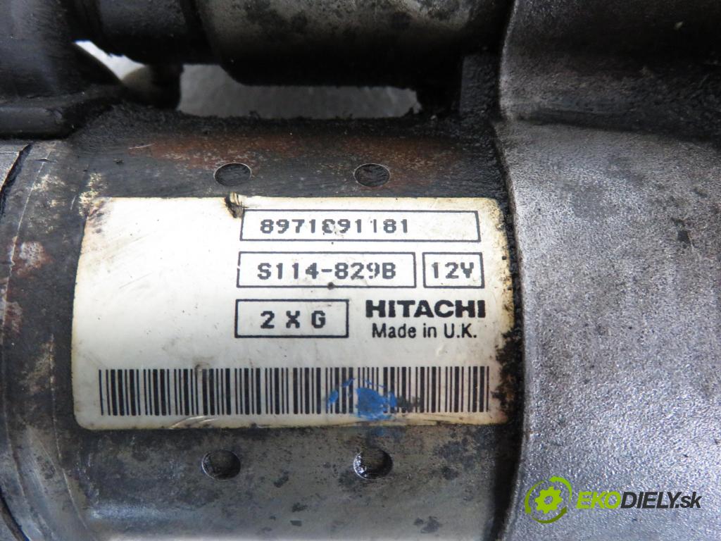 OPEL ASTRA G liftback (T98) HB 2000 55,00 1.7 DTI 16V - Y 17 DT 1686,00 Štartér 8971891181 ; S114829B (Štartér)