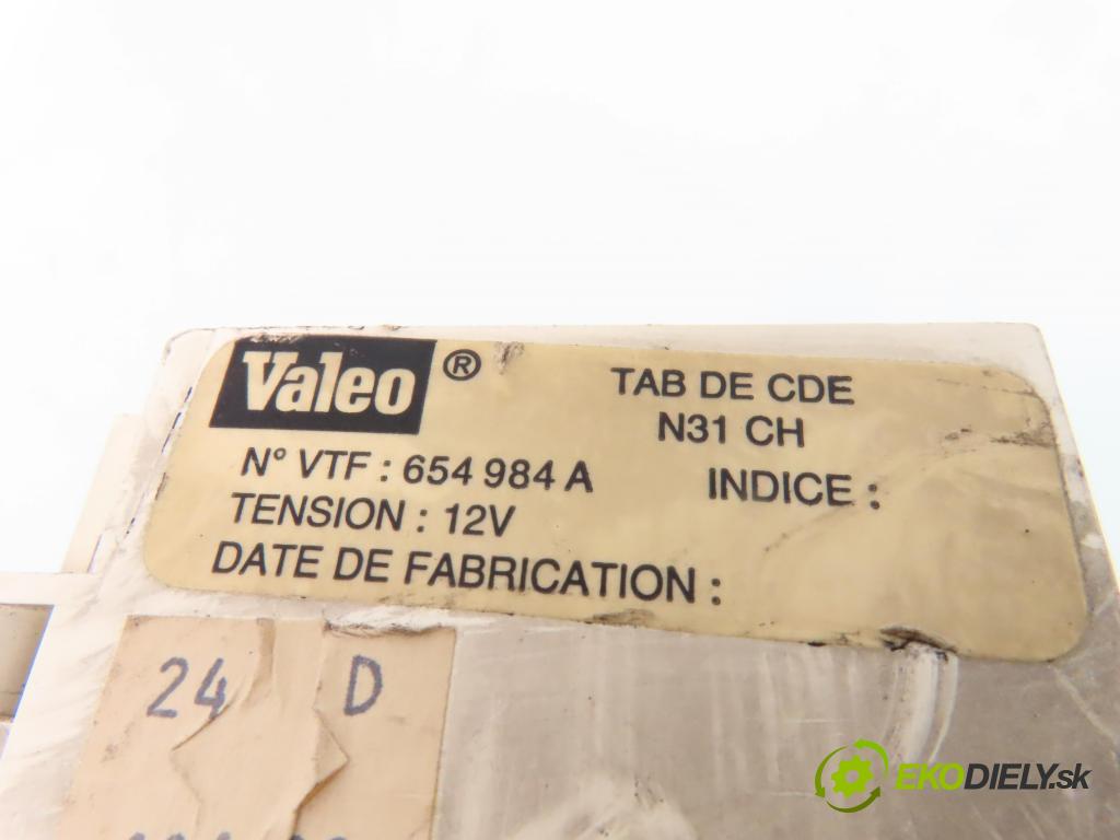 CITROEN BERLINGO / BERLINGO FIRST nadwozie wielkoprzestrzenne (MPV) KOMBIVAN 2003 51,00 1.9 D (MFDJY) - DJY (XUD9A) 1905,00 Panel kúrenia 654984A