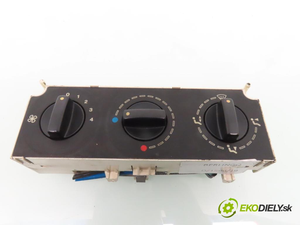 CITROEN BERLINGO / BERLINGO FIRST nadwozie wielkoprzestrzenne (MPV) KOMBIVAN 2003 51,00 1.9 D (MFDJY) - DJY (XUD9A) 1905,00 Panel kúrenia 654984A