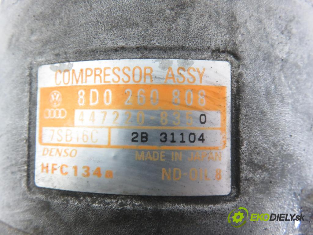 VW PASSAT B5 Variant (3B5) KOMBI 1999 85,00 1.9 TDI - AJM 1896,00 KOMPRESOR: klimatizácie 8D0260808 ; 4472208350 (Kompresor klimatizácie)
