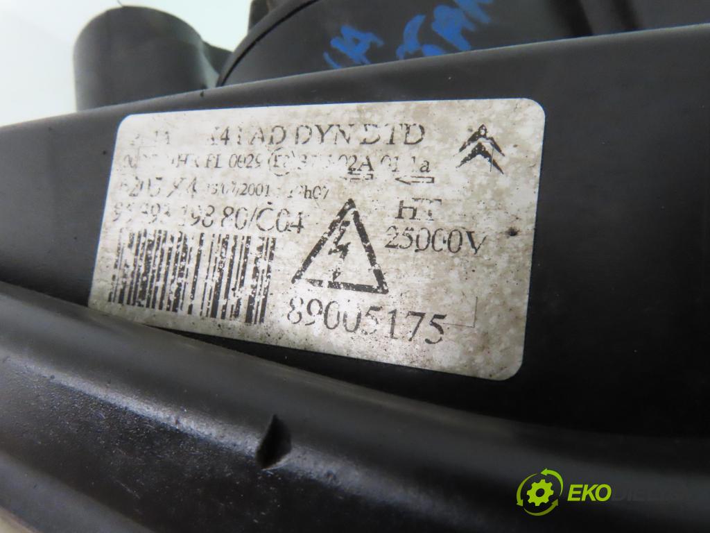 CITROEN C5 I (DC_) HB 2001 85,00 1.8 16V (DC6FZB, DC6FZE) - 6FZ (EW7J4) 1749,00 Svetlo PP 89005175 ; 9639319880