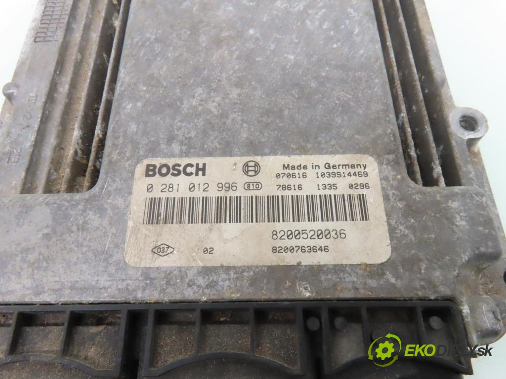 RENAULT ESPACE IV (JK0/1_) MINIVAN 2007 96,00 2.0 dCi 131 - M9R 740 1995,00 Riadiaca jednotka Motor 0281012996 ; 8200520036