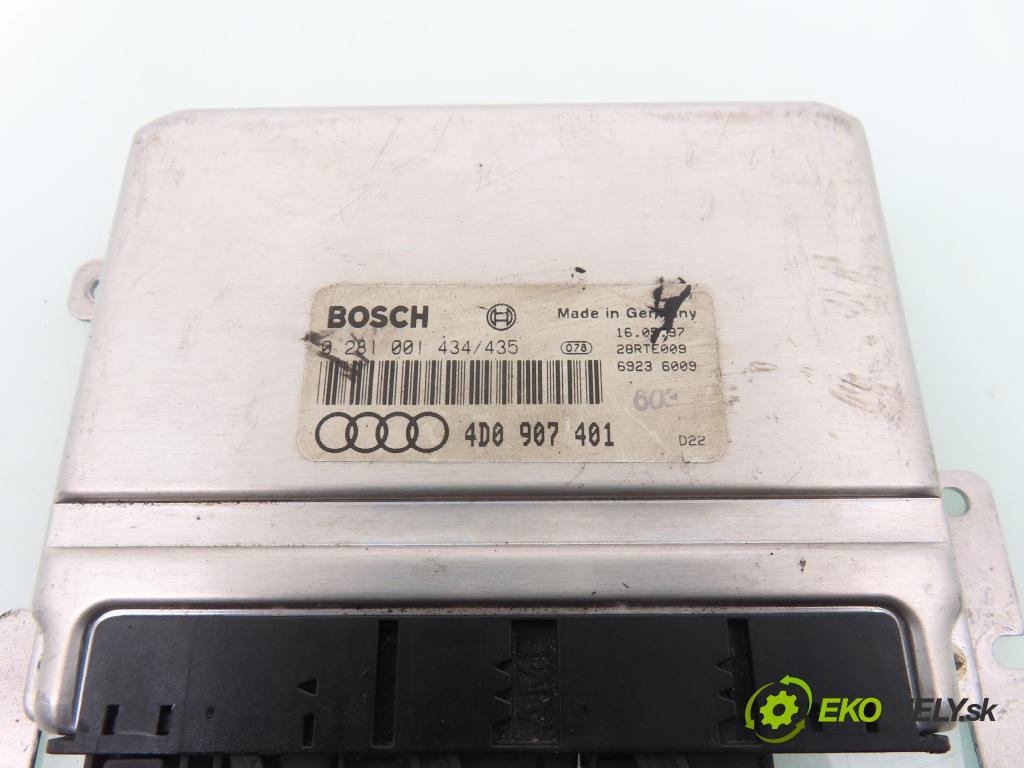 AUDI A8 D2 (4D2, 4D8) SEDAN 1998 110,00 2.5 TDI - AFB 2496,00 Riadiaca jednotka Motor 4D0907401 ; 0281001434