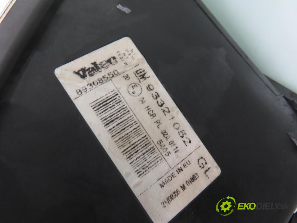 OPEL MERIVA A nadwozie wielkoprzestrzenne (MPV) (X03) MINIVAN 2006 66,00 1.4 16V Twinport - Z 14 XEP 1364,00 Svetlo LP 93321052 ; 89308550