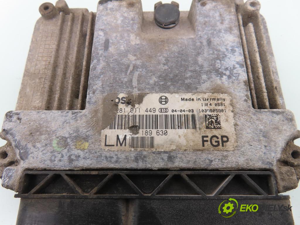 OPEL VECTRA C Kombi (Z02) KOMBI 2004 110,00 1.9 CDTI - Z 19 DTH 1910,00 Riadiaca jednotka Motor 0281011449 ; 55189630