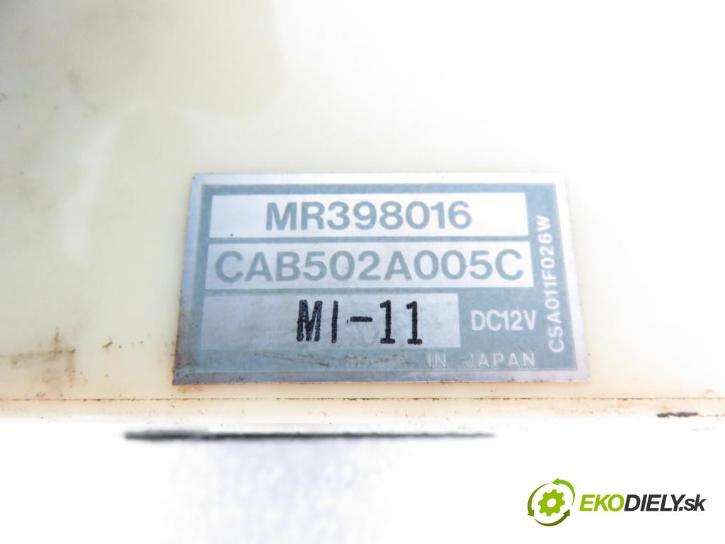 MITSUBISHI CARISMA Sedan (DA_) SEDAN 1999 92,00 1.8 16V GDI 125 - 4G93 (GDI) 1834,00 Panel kúrenia KLIMATRONIK MR398016 ; CAB502A005C