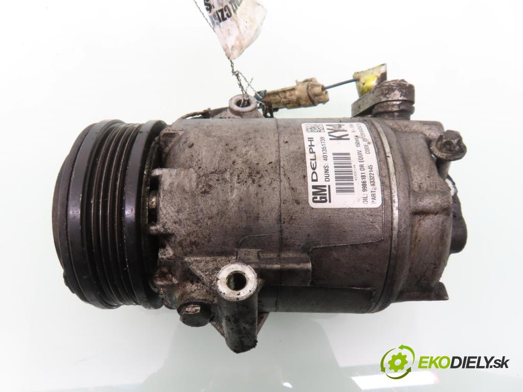 OPEL MERIVA A nadwozie wielkoprzestrzenne (MPV) (X03) MINIVAN 2006 66,00 1.4 16V Twinport - Z 14 XEP 1364,00 KOMPRESOR: klimatizácie 401351739 ; 13322145 (Kompresor klimatizácie)